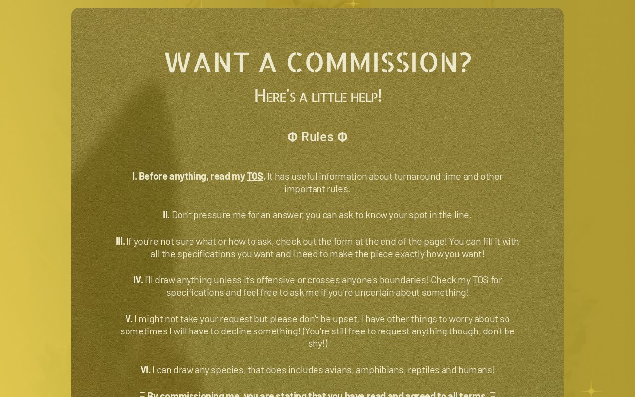 Price sheet
